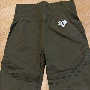 Women's Athletic Shorts in Olive Green